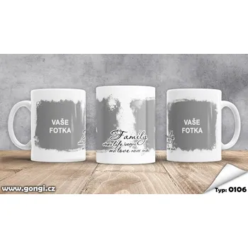 Hrnek 330 ml - 0106 - Family, kde život začíná