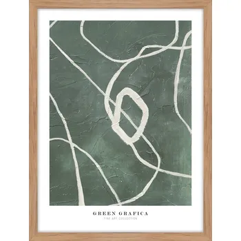 Obraz Obraz 32x42 cm Green Grafica – Malerifabrikken ID_1668964