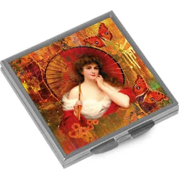 Kosmetické zrcátko Otevírací zrcátko, Babí léto pod slunečníkem