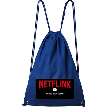 Městský batoh DOBRÝ TRIKO Bavlněný batoh Netflink Barva: Královsky modrá