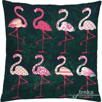 Povlak na dekorativní polštářek Povlak na polštář 40 x 40 cm - Plameňáčci