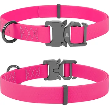 Obojek pro psa WAUDOG obojek voděodolný Collartex Fastex růžový (38-58cm/2,5cm)