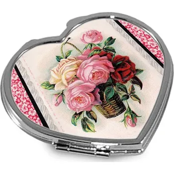 Kosmetické zrcátko Otevírací zrcátko, Růže