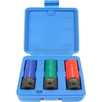 Gola hlavice Triumf 100-02898 - Sada hlavic nástrčných 1/2", šestihran velikosti 17, 19, 21 mm, délka 85 mm, na litá kola