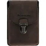 Scorteus Kožená kapsa na opasek Scorteus SC 2004 tm. hnědá