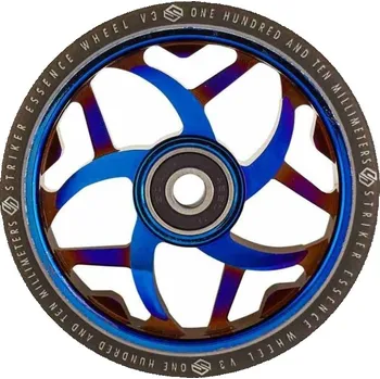 Kolečko ke koloběžce Kolečko STRIKER Essence V3 110mm | 88A | ABEC-9 | WHITE - BLUE CHROME