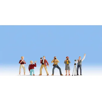 Modelová železnice N - Fotografové, 6 figurek / NOCH 36571