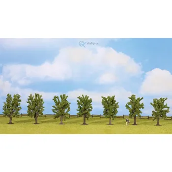 Modelová železnice Listnaté stromy, 7 ks, výška 8 cm / NOCH 25088