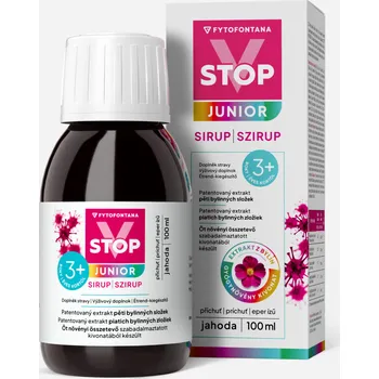 Přírodní produkt Fytofontana V-Stop Junior sirup jahoda 100 ml