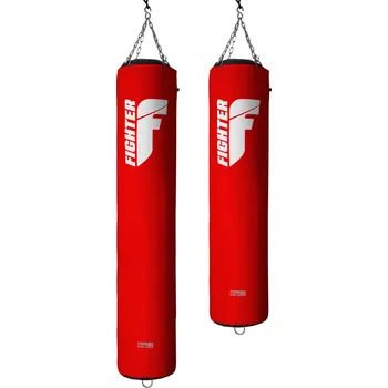 Boxovací pytel Profesionální boxerský pytel 150 a 180cm, průměr 36cm Classic - červená/bílá 150 cm