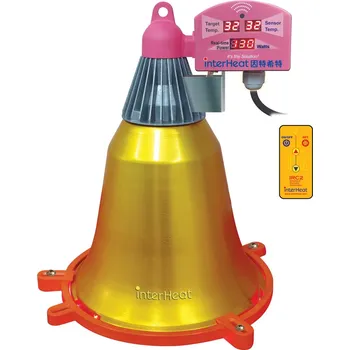 InterHeat Inc. Interheat Infralampa inteligentní s úchytem na budník i termostatem pro selata