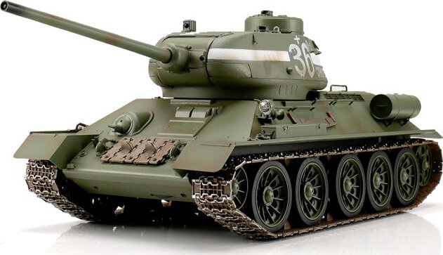 RC tank 1:16 T34/85 s IR bojovým systémem