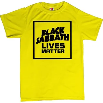 Žertovný předmět Black Sabbath Lives Matters - pánské tričko s potiskem 3XL červená - red