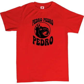 Žertovný předmět Pedro Pedro Pedro - Jaxomy - pánské tričko s potiskem XL červená - red Černá - 402