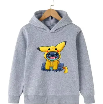 Chlapecký svetr Lilo & Stitch MIKINA STITCH a Pokémon, různé barvy Barva: šedá (4), Velikost: 100