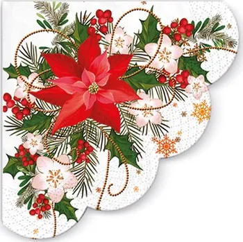 Stolování PAW Decor Collection Poinsettia Composition SDR059500 12 ks