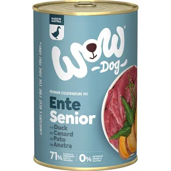 Krmivo pro psa 24x400g WOW Senior s kachnou