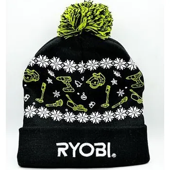 Čepice Ryobi zimní kulich s bambulí