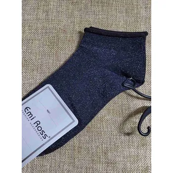 Dámské ponožky Dámské ponožky kotníkové s lurexem barva modrá