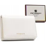Peterson bílá střední peněženka s klopou Y652 PTN 013-LAK Velikost: ONE SIZE