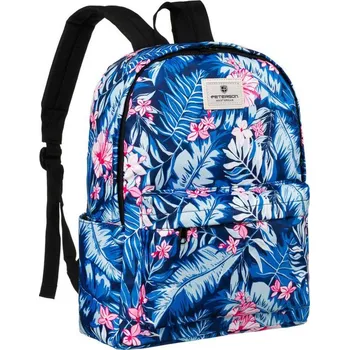 Městský batoh Tmavě modrý batoh s květinovým vzorem Peterson PTN 79904 Velikost: ONE SIZE