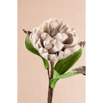 umělá květina Paramit Aranžovací květina zasněžená šedá 60 cm