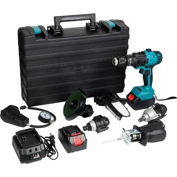 Sada nářadí Aku multifunkční nářadí 7v1 v kufříku + 2 akumulátory