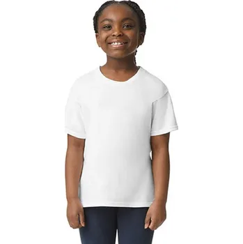 Dívčí tričko Gildan Dětské bavlněné triko G3000K White S (110/116)