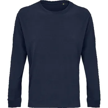 Pánské tričko SOĽS Pioneer Unisex triko s dlouhým rukávem SL03982 Námořní modrá 4XL