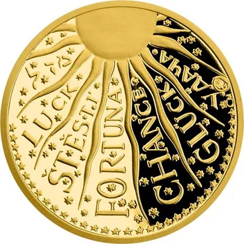 Zlatá medaile Štěstí proof