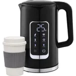 Rychlovarná konvice s LCD displejem 1,7 l 2200W/230V černá + cest. hrnek 450 ml