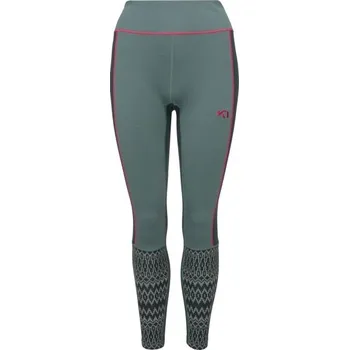 Dámské legíny Dámské merino legíny KARI TRAA SARA PANTS XS Tmavě zelená, Mix