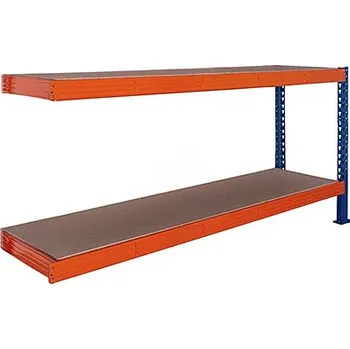 regál Přístavek k regálu Trestles RNC 1400x2000x600, nosnost 1600 kg, 2 police Barva: oranžovo-modrá