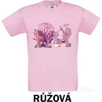 Tričko dětské KR, mořský svět Barva: Růžová, Velikost: 110