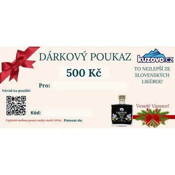 Dárkový potravinový koš Dárkový poukaz - Vánoční cena: 500 Kč