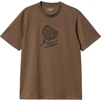 Pánské tričko TRIKO CARHARTT WIP Move On Up S/S - hnědá - M + při osobním odběru 1 093 Kč