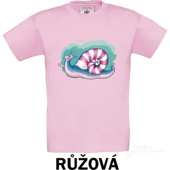 Pánské tričko Tričko UNI Šnek Barva: Růžová, Velikost: XXXL