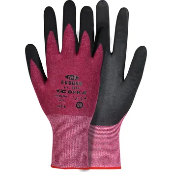 Pracovní rukavice Rukavice Cofra Evoduo Barva: Černá;Červená, Velikost rukavic: 9