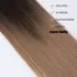 Příčesek Clip in vlasy 45 cm 7 pásů světle hnědé ombre