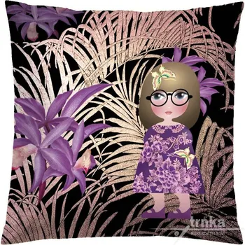 Povlak na dekorativní polštářek Povlak na polštář 40 x 40 cm - Malvína má nové brejličky