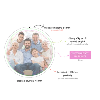 cistytriko Placka s magnetem, 65 mm