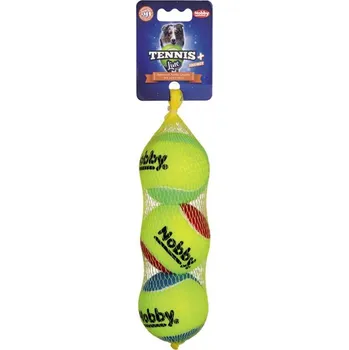 Hračka pro psa Nobby Tennis Line hračka tenisový míček barevný M 6,5cm 3ks