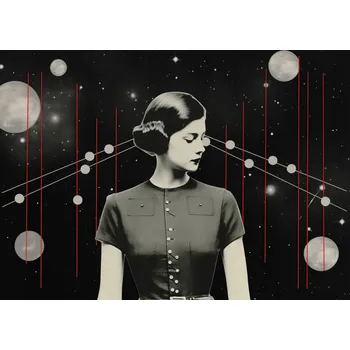 Plakát Plakát Planety a Měsíce bez rámu 70 x 50 cm