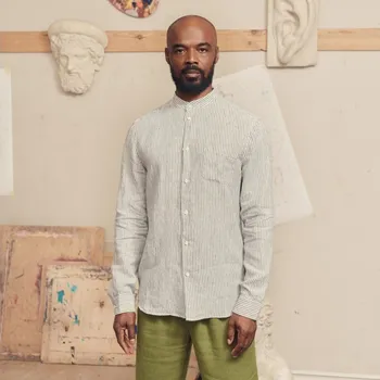 Linen Tales Lněná košile Tales Closet Stripe Velikost: XXL