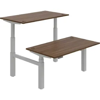 Kancelářský vozík HOBIS párový výškově stavitelný stůl 140 cm, paměť.ovlad. - MOTION DUAL MSD 3M 1400, ořech + doprava zdarma