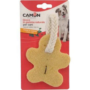 Hračka pro psa HRAČKA PANÁČEK KAUČUK + LANO 12 cm CAMON