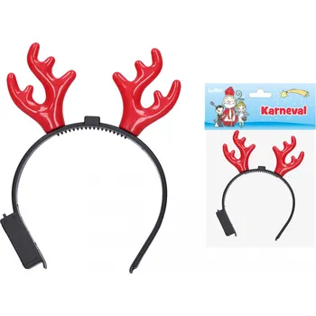 Karnevalový kostým Rohy sobí svítící (blikající) 20x6 cm