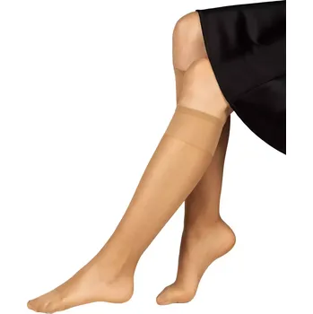 Dámské ponožky Lady B podkolenky RELAX knee-socks 20 DEN beige uni 6 párů