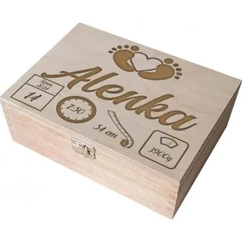 Žertovný předmět Tričkový.cz - Krabička vzpomínek pro novorozence