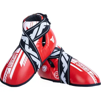 Chránič holeně pro bojový sport Chrániče nohou Fighter Quick - SGP Edice - červená XS